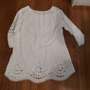Beautiful white swim cover up